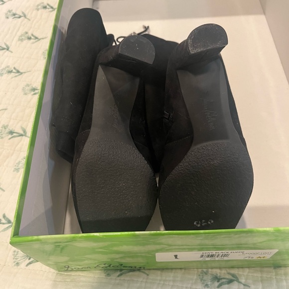 Sam Edelman 'Kent' Over the Knee High Heal Boot, Black Suede Size 7 1/2- Women's - Picture 5 of 5